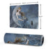 Fairy with Black Cat Sitting on Moon by Nene Thomas Gaming Mouse Pad